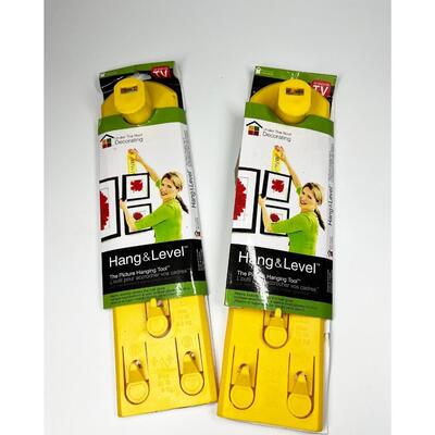 Pair of Hang & Level Picture Hanging Tool