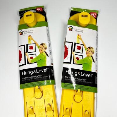 Pair of Hang & Level Picture Hanging Tool