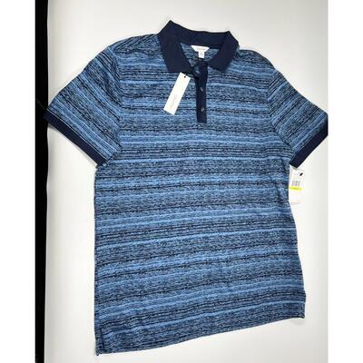 Calvin Klein Varsity Navy Medium Sized Collared Shirt