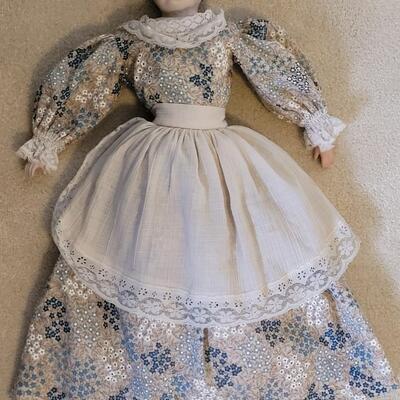 Lot 13: Antique Frozen Charlotte Porcelain Doll