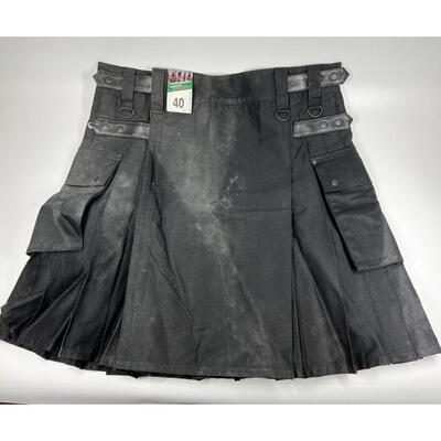 Scottish Highland Apparel Modern Black Celtic Kilt Size 40