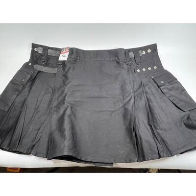Scottish Highland Apparel Modern Black Celtic Kilt Size 56