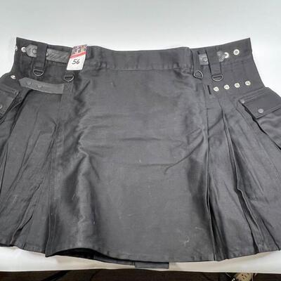 Scottish Highland Apparel Modern Black Celtic Kilt Size 56