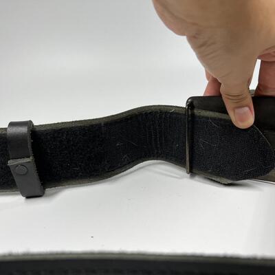 Celtic Pattern Leather Belt & Buckle Size 54