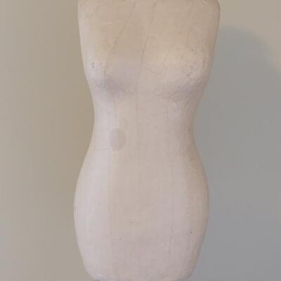 Lot 31: Vintage Decorative Dress Model on Cement & Metal Stand