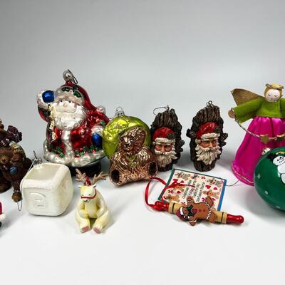 Lot of Miscellaneous Christmas Tree Hanging Ornaments