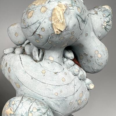 Pair of Disney Stone Plaster Eeyore & Tigger Garden Yard Art Statues