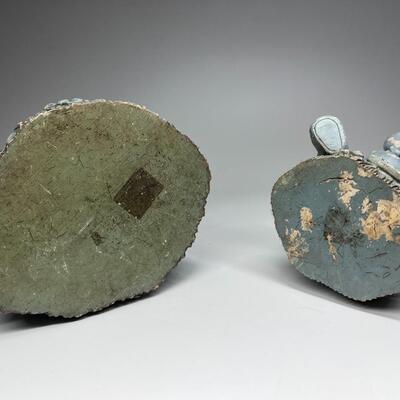 Pair of Disney Stone Plaster Eeyore & Tigger Garden Yard Art Statues