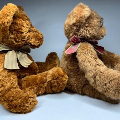 Pair of Soft Children Toys Plush Teddy Bears