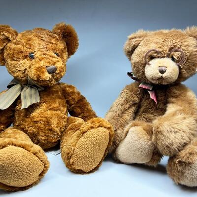 Pair of Soft Children Toys Plush Teddy Bears