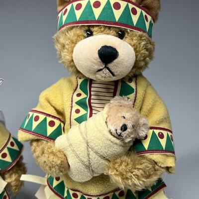 Pair of Native American Teddy Bear Plushies