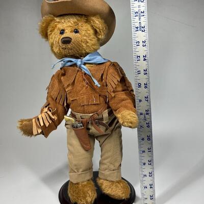Retro The Franklin Mint Heirloom Western John Wayne Cowboy Bear