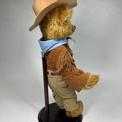 Retro The Franklin Mint Heirloom Western John Wayne Cowboy Bear