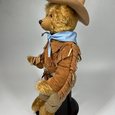 Retro The Franklin Mint Heirloom Western John Wayne Cowboy Bear