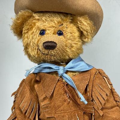 Retro The Franklin Mint Heirloom Western John Wayne Cowboy Bear