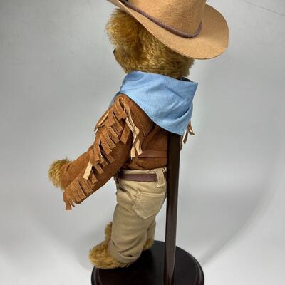 Retro The Franklin Mint Heirloom Western John Wayne Cowboy Bear