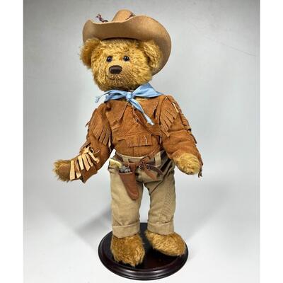 Retro The Franklin Mint Heirloom Western John Wayne Cowboy Bear