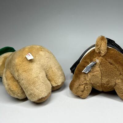Pair of Novelty Souvenir Collector Teddy Bear Plush