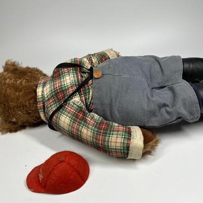 Retro Franklin Mint Heirloom Coca Cola Teddy Bear Collectible Cubby & Wagon