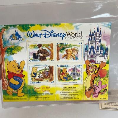 Winnie the Pooh Disney USPS Collector Postage Stamps with COAs