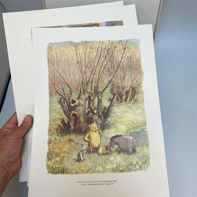 Winnie the Pooh His Art Gallery Watercolor Print Boxed Set