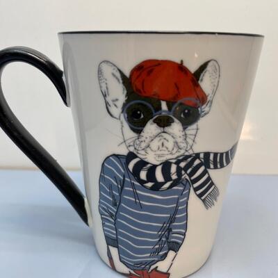 Hipster Frenchie Coffee Cup