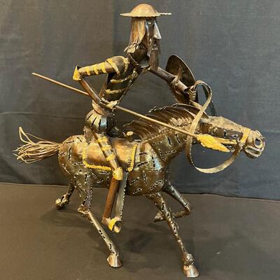 Metal Sculpture Don Quixote Brutalist