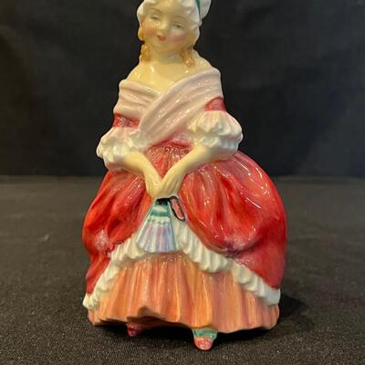 Royal Dalton Peggy, in a red Dress Figurine 