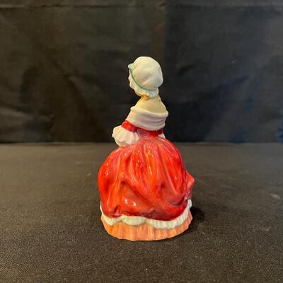 Royal Dalton Peggy, in a red Dress Figurine 