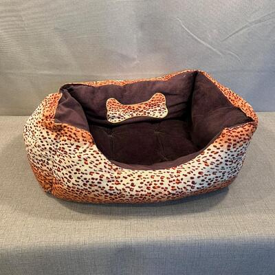 Doggy Bed, Leopard Print 
