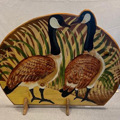 Wood Canadian Geese Screen 