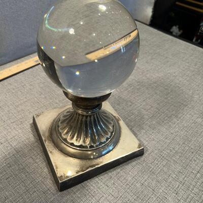 Crystal Ball on a Silver Stand 