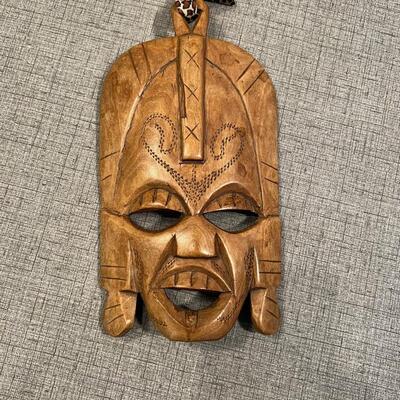 Wood Carved African Mask