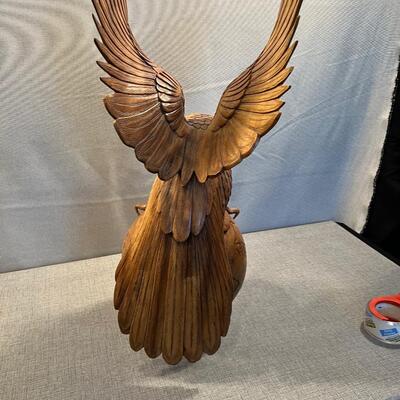 Massive Wood Carved Eagle on top of the World