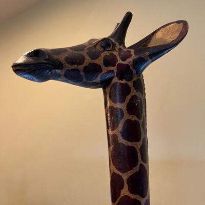 Giraffe LARGE Carved Wood, 53