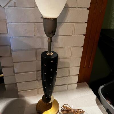 Rhinestone Studded Table Lamp Attributed Tommi Parzinger Mid-Century