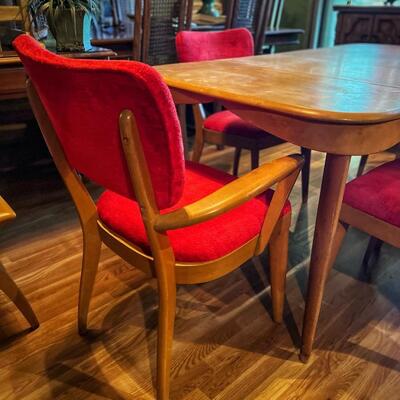 Heywood Wakefield Mid-Century Dinning set with 5 Chairs