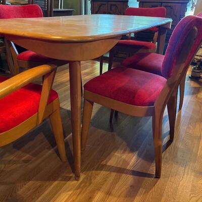 Heywood Wakefield Mid-Century Dinning set with 5 Chairs