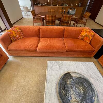 70's Bernhardt Burnt orange Sofa group / 3 piece