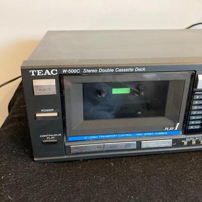 TEAC W-500C Vintage Stereo Cassette Deck
