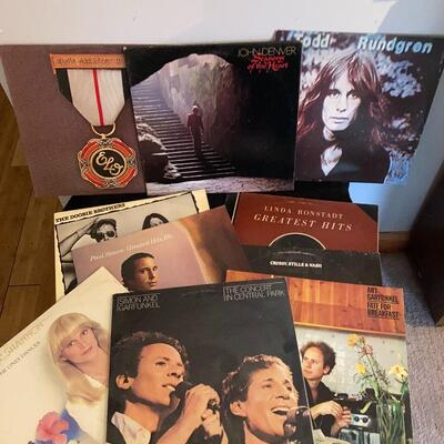 Mixed Vintage Record Album Collection with 10 LPs