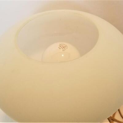 Lot #74  Vintage Frosted Glass Lamp - works