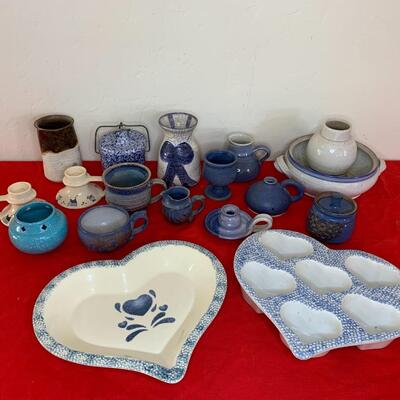 Blue and White Pottery Lot