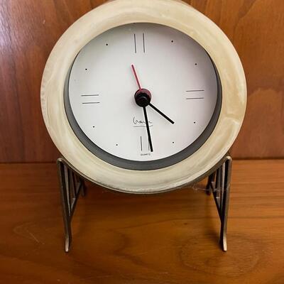 Mission style desk clock