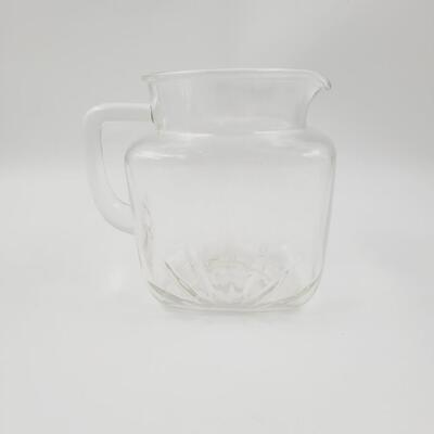 VINTAGE FEDERAL GLASSS SQUARE STAR PITCHER
