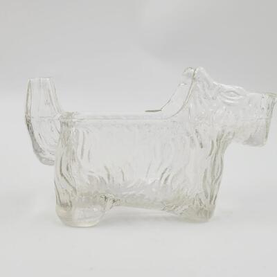 VINTAGE GLASS COLLECTABLE SCOTTY DOG