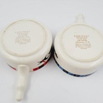 VINTAGE LEE BATES CHILI BOWLS - EACH HAS A CRACK?