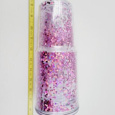 LARGE DECORATIVE PLASTIC ON THE GO DRINKING CUP