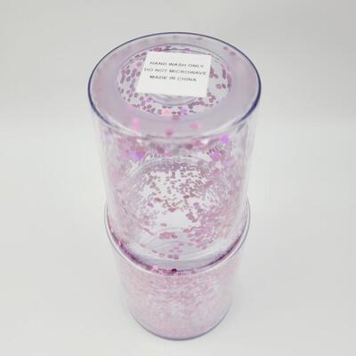 LARGE DECORATIVE PLASTIC ON THE GO DRINKING CUP
