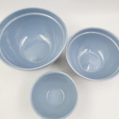 TREASURE CRAFT POTTERY NESTING BOWL SET